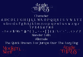 Angle Things font