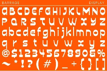 Barrage - Display Font