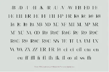 Cesso Ligature Display Serif font