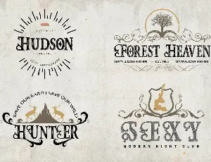 Hunter Heart font