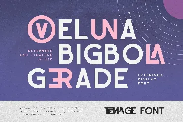 Tenage - Modern Font