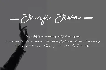 Janji Jiwa - Handwritten Font