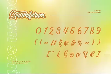 Squamiferum font