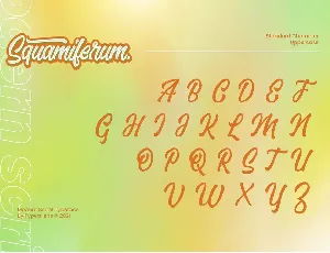 Squamiferum font