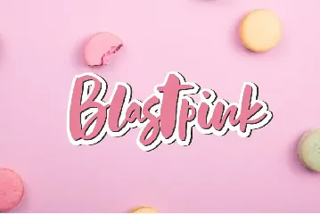 Blastpink Script font