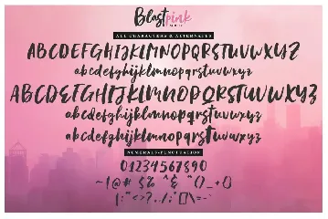 Blastpink Script font