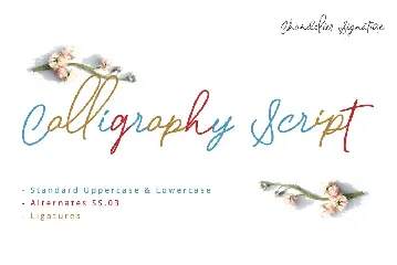 Chandelier Signature font