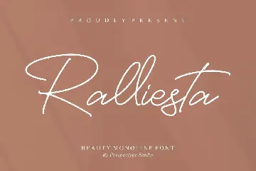 Ralliesta Monoline Font