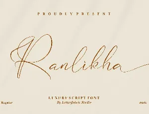 Ranlikha Luxury Script Font