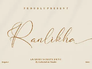 Ranlikha Luxury Script Font