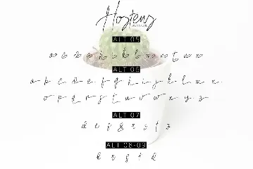 Hostens Signature font