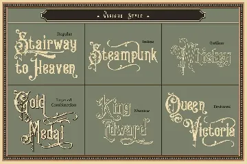 Victorian Fonts Collection