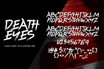 Death Eyes - Brush Vintage Font