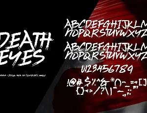 Death Eyes - Brush Vintage Font