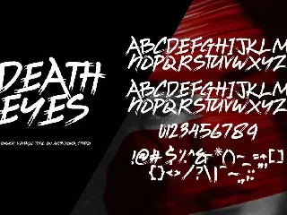 Death Eyes - Brush Vintage Font