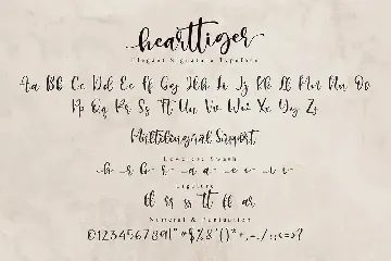 Hearttiger font