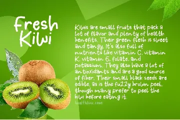 Fresh Kiwi font