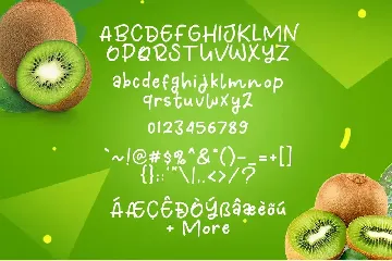 Fresh Kiwi font