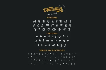 Anhattan - Retro Bold Script Font