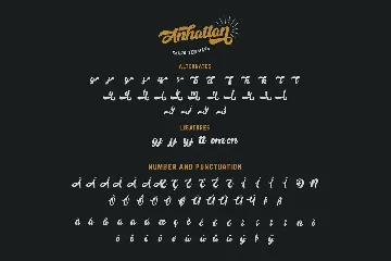 Anhattan - Retro Bold Script Font