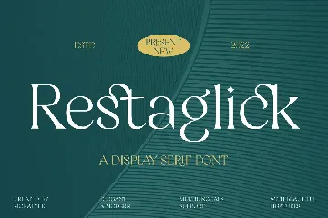 Restaglick - Elegant Ligatures Serif font