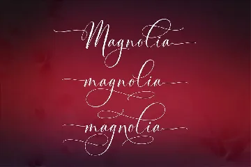 Magnolia Modern Script font