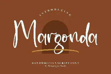 Margonda Handwritten Script Font