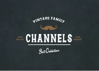 Channels Family Vintage Font