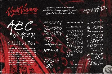 Night Visions: An Unsettling Brush Script Font