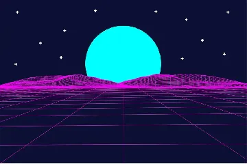 Vaporfuturism OTF Retrowave Font + Backgrounds