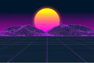 Vaporfuturism OTF Retrowave Font + Backgrounds