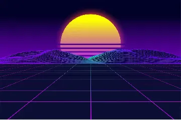 Vaporfuturism OTF Retrowave Font + Backgrounds