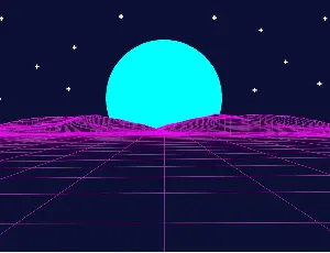 Vaporfuturism OTF Retrowave Font + Backgrounds