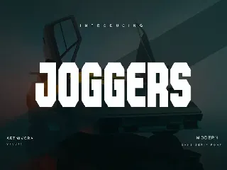 Joggers - Sans Serif Font