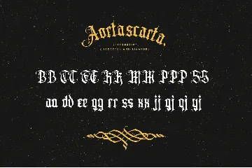 Aortascarta font