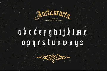 Aortascarta font