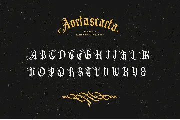 Aortascarta font