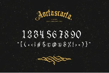 Aortascarta font