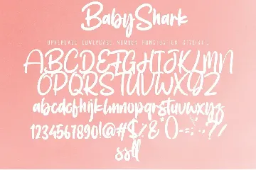 Baby Shark font