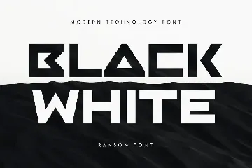 Ransom - Modern Technology Font