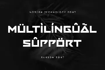 Ransom - Modern Technology Font