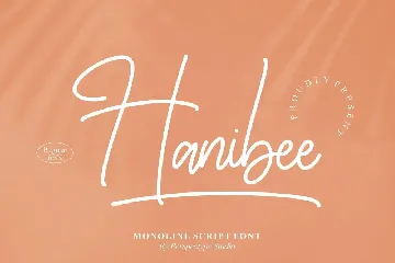 Hanibee Monoline Script Font