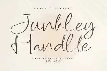 Junkley Handlle Handwritten Script Font