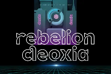 Spectron - Techno Scifi Neon Outline Sans font