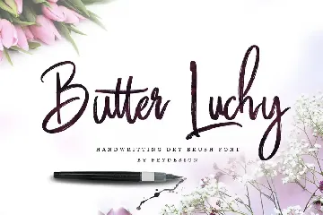 Butter Luchy - Handwritting Brush Font