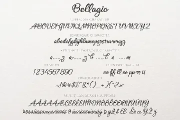 Bellagio Script font