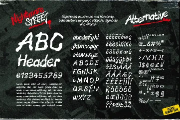 Nightmare Street - The Retro Halloween Font