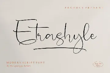 Etrashyle Script Font