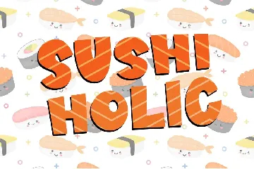 Sushi Moshi - Delicious Display Font