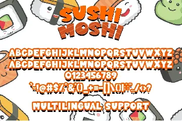 Sushi Moshi - Delicious Display Font